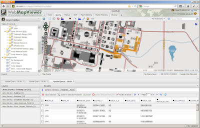 Army Mapper after query performed